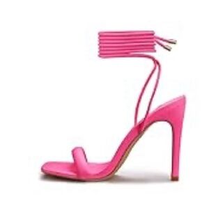 Elegant Pink Strappy Heels